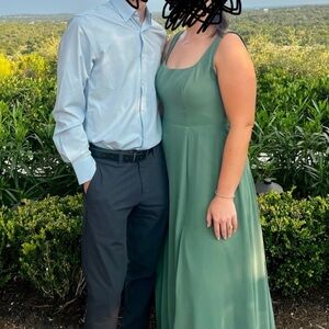 AZAZIE Eucalyptus Green Bridesmaid Dress